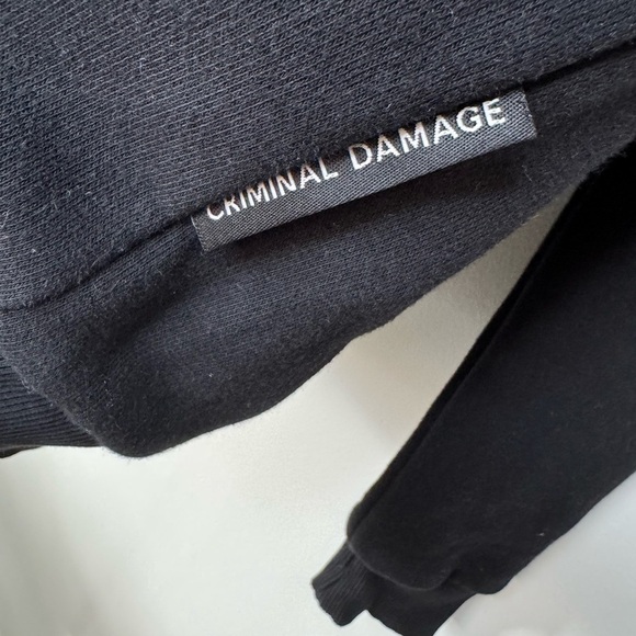 Criminal Damage Paris Logo Crew Sweater - Picture 4 of 17